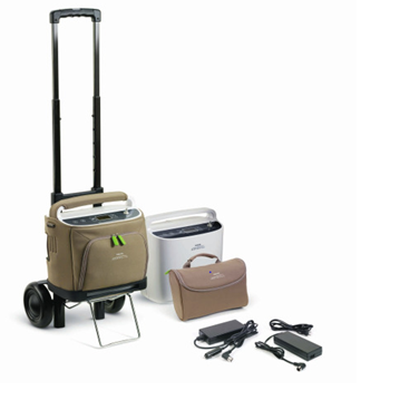 PORTABLE OXYGEN CONCENTRATOR SIMPLYGO 1069058 WITH TROLLEY PHILIPS